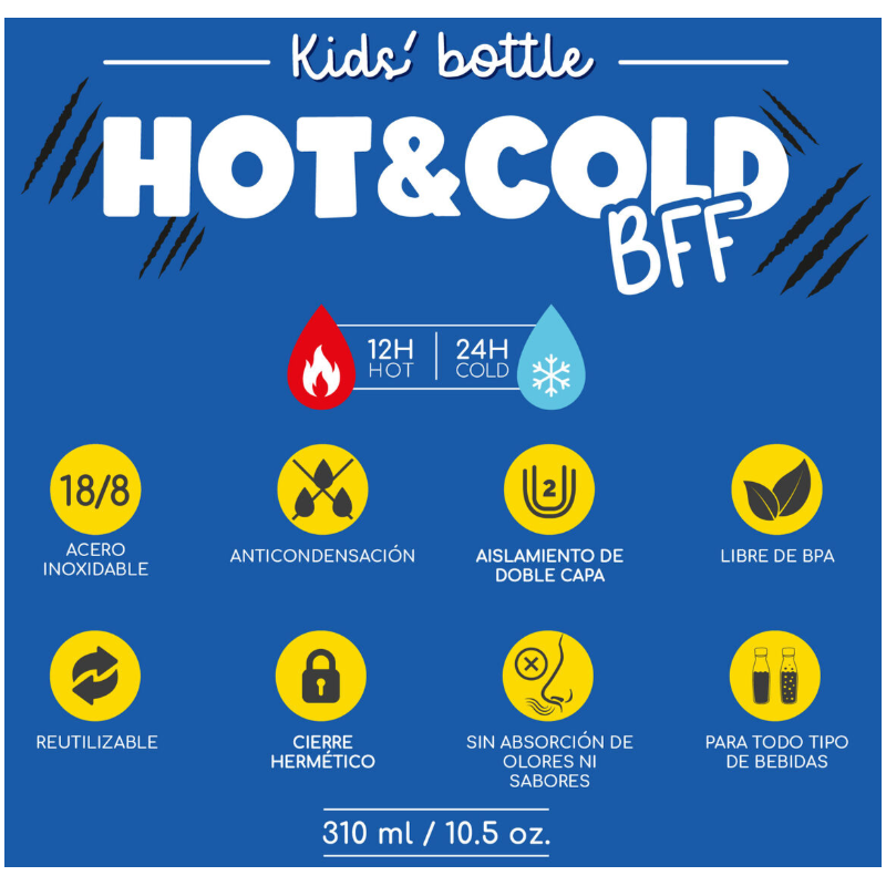 Botella Térmica Infantil Tigre 310 Ml