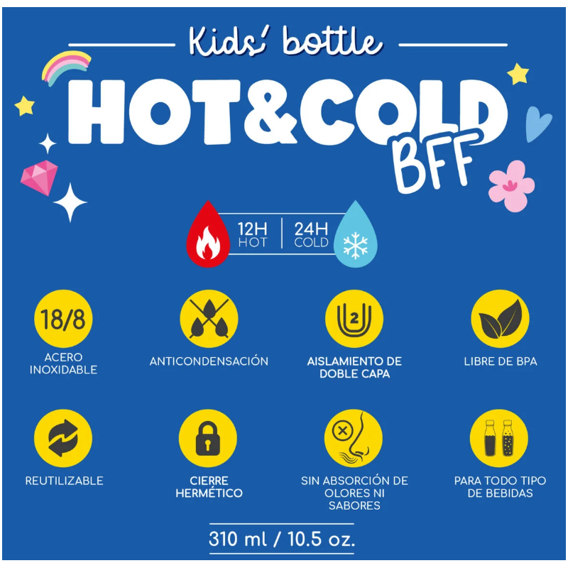 Botella Térmica Infantil Conejo 310 Ml