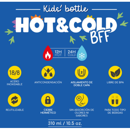 Botella Térmica Infantil Dino 310 Ml