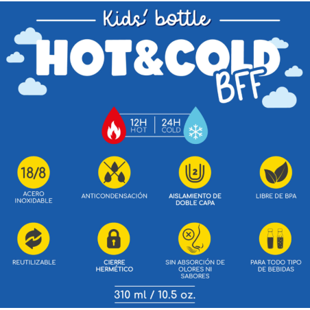 Botella Térmica Infantil Jirafa 310 Ml