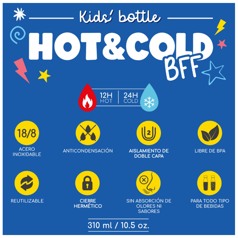 Botella Térmica Infantil Monstruo 310 Ml