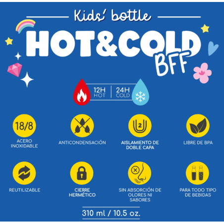 Botella Térmica Infantil Unicornio 310 Ml