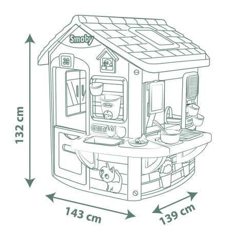 Casa Con Cocina de Barro Smoby