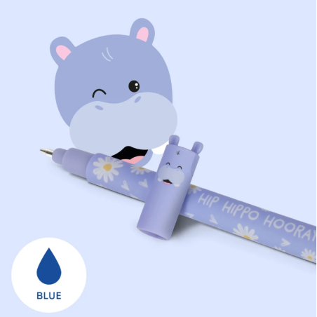 Bolígrafo De Gel Borrable Hipopótamo
