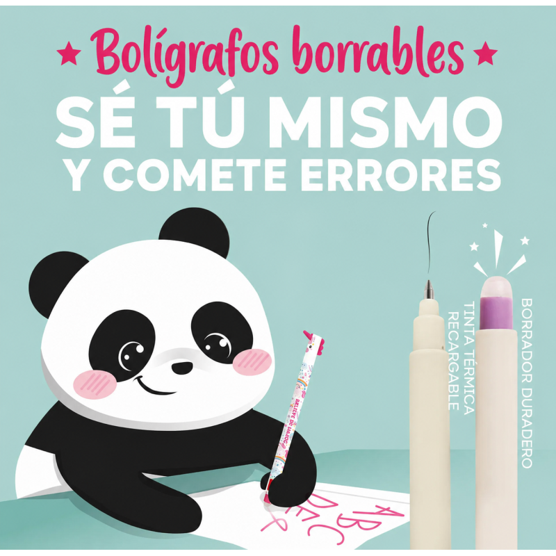 Bolígrafo De Gel Borrable Pingüino