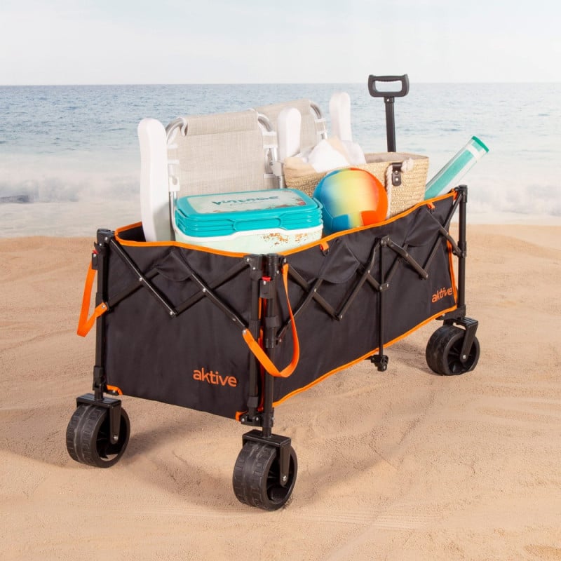 Carro De Playa Plegable XXL 125x94x58 Cm