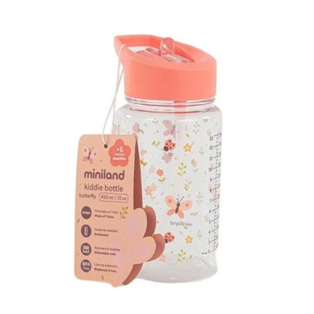 Miniland Botella Tritán Butterfly 450 Ml