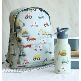 Mochila Infantil Vehículos 30 Cm De Little Lovely Company 2