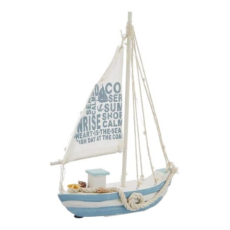 Barco de Vela Madera con Luz Led