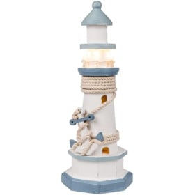 Faro de Madera con Luz LED 2