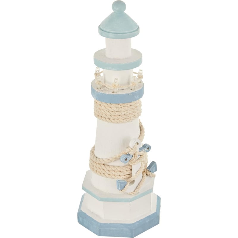 Faro de Madera con Luz LED