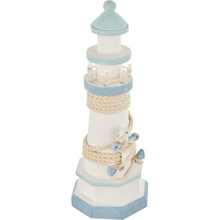 Faro de Madera con Luz LED