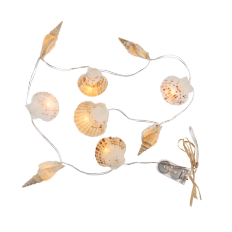 Guirnalda Conchas con Luces Led 1M