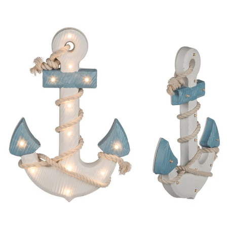 Ancla de Madera con Cuerda LED