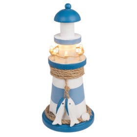 Faro de Madera con Led 10,5x22 CM 2