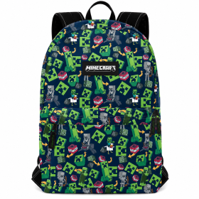 Mochila Escolar Minecraft Adaptable A Carro 41 Cm De Toybags