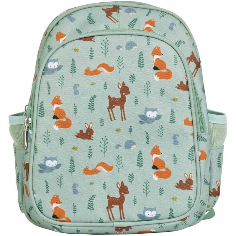 Mochila Escolar Con Bolsillo Térmico Animales Del Bosque 32 Cm De Prooptm