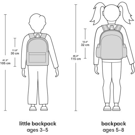 Mochila Escolar Con Bolsillo Térmico Animales Del Bosque 32 Cm