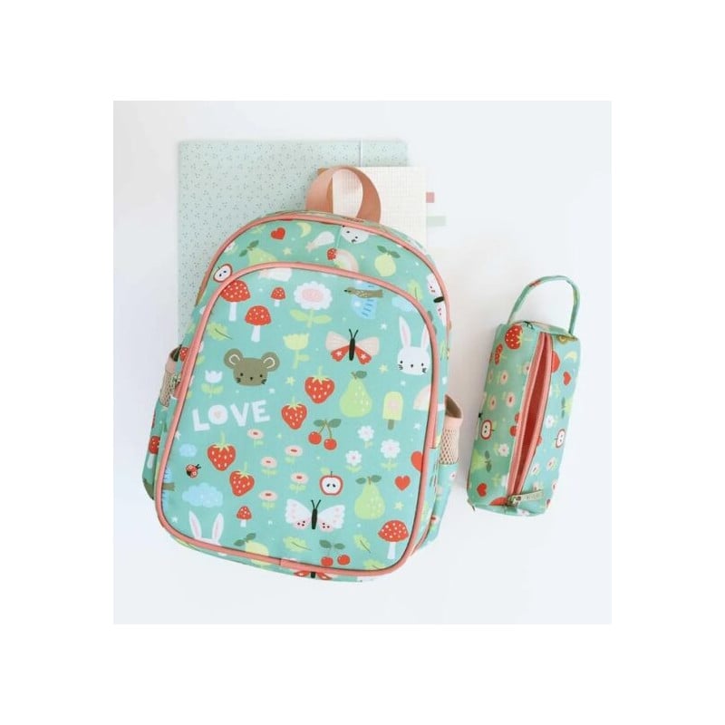 Mochila Escolar Con Bolsillo Térmico Ositos Joy 32 Cm