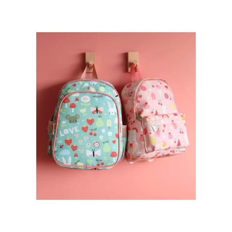 Mochila Escolar Con Bolsillo Térmico Ositos Joy 32 Cm