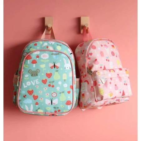 Mochila Escolar Con Bolsillo Térmico Ositos Joy 32 Cm