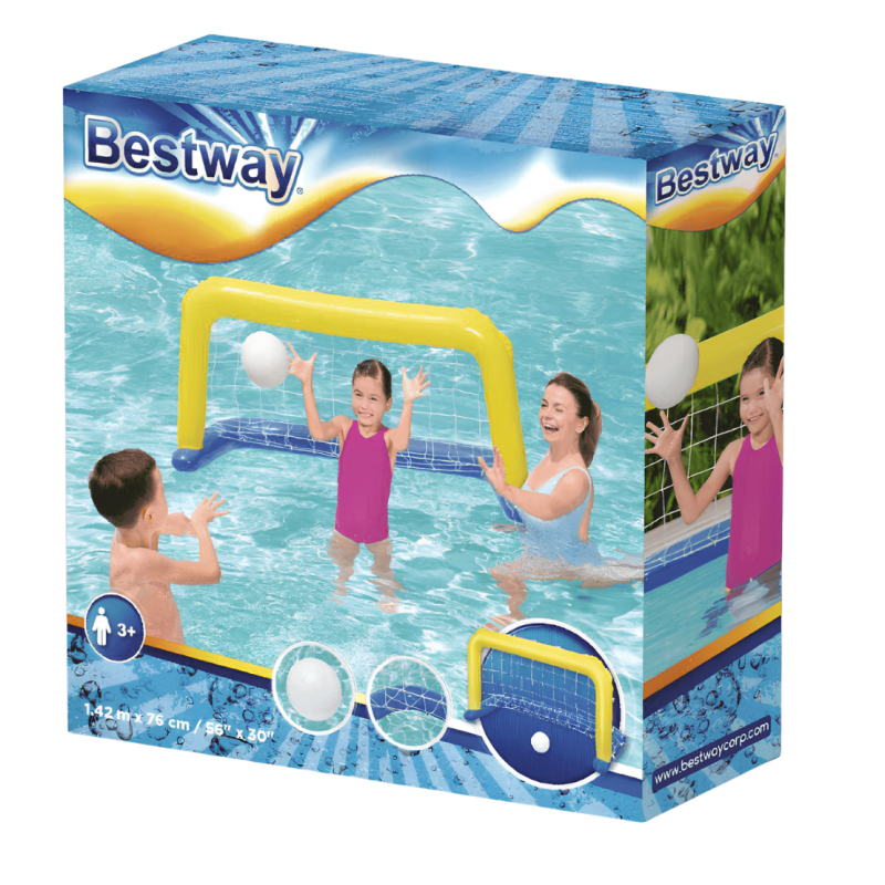 Portería Flotante Waterpolo Para Piscina 137x66 Cm