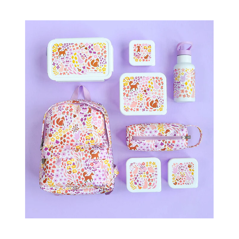 Set De 4 Fiambreras Infantiles Flores