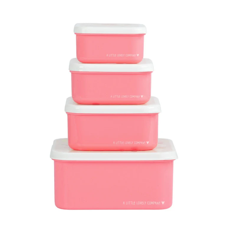 Set De 4 Fiambreras Infantiles Helados