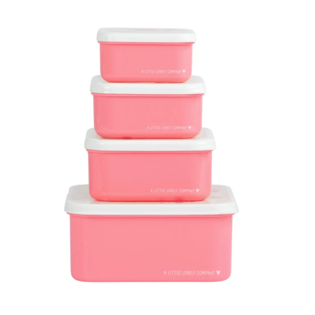 Set De 4 Fiambreras Infantiles Helados