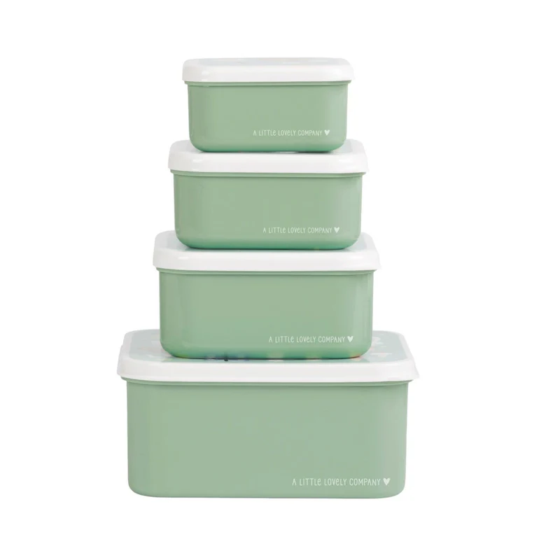 Set De 4 Fiambreras Infantiles Ositos Joy