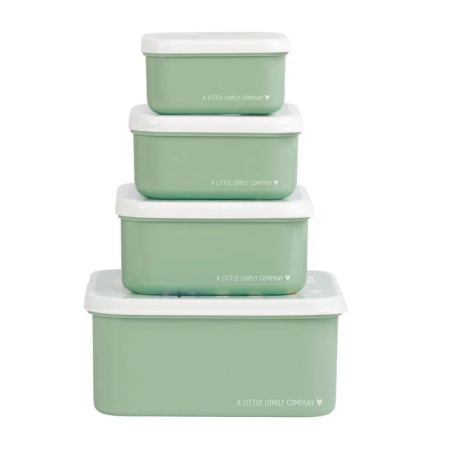 Set De 4 Fiambreras Infantiles Ositos Joy