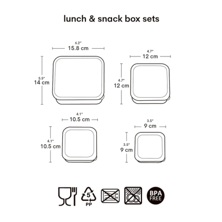 Set De 4 Fiambreras Infantiles Vehículos