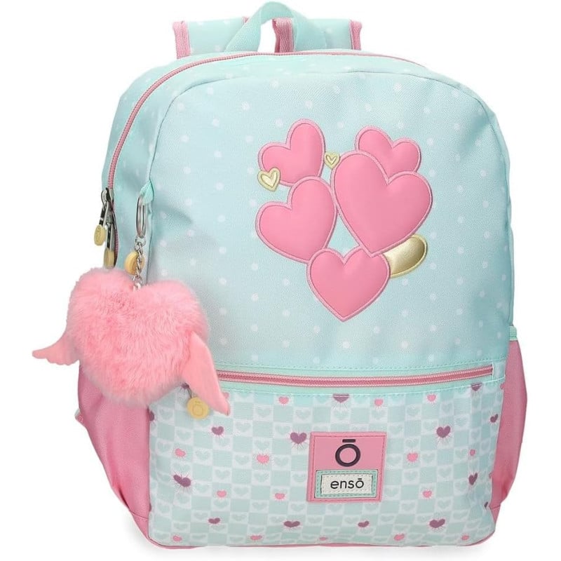 Mochila Escolar Enso Hearts Adaptable A Carro 33 Cm De Jouma Bags
