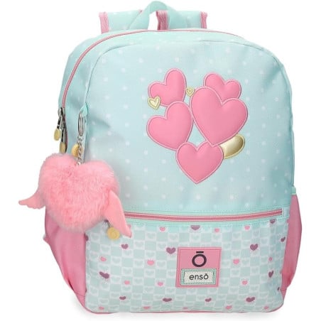 Mochila Escolar Enso Hearts Adaptable A Carro 33 Cm De Jouma Bags