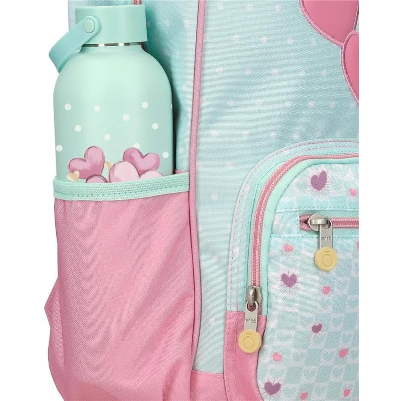 Mochila Escolar Enso Hearts Adaptable A Carro 33 Cm