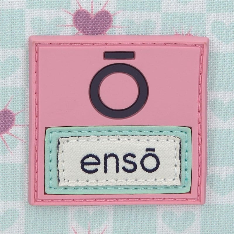 Mochila Escolar Enso Hearts Adaptable A Carro 33 Cm