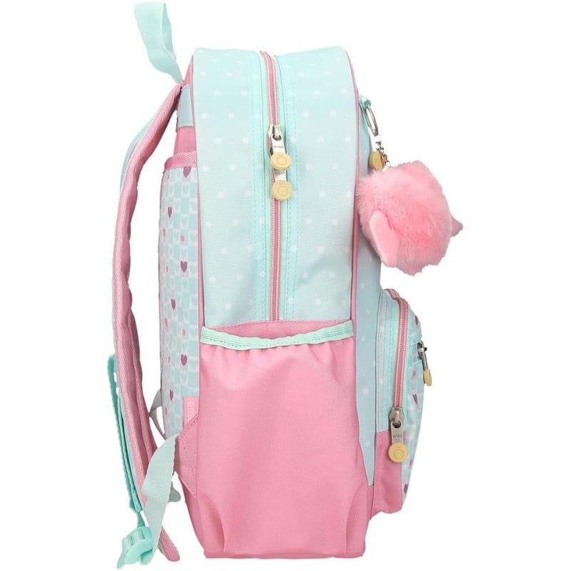 Mochila Escolar Enso Hearts Adaptable A Carro 38 Cm