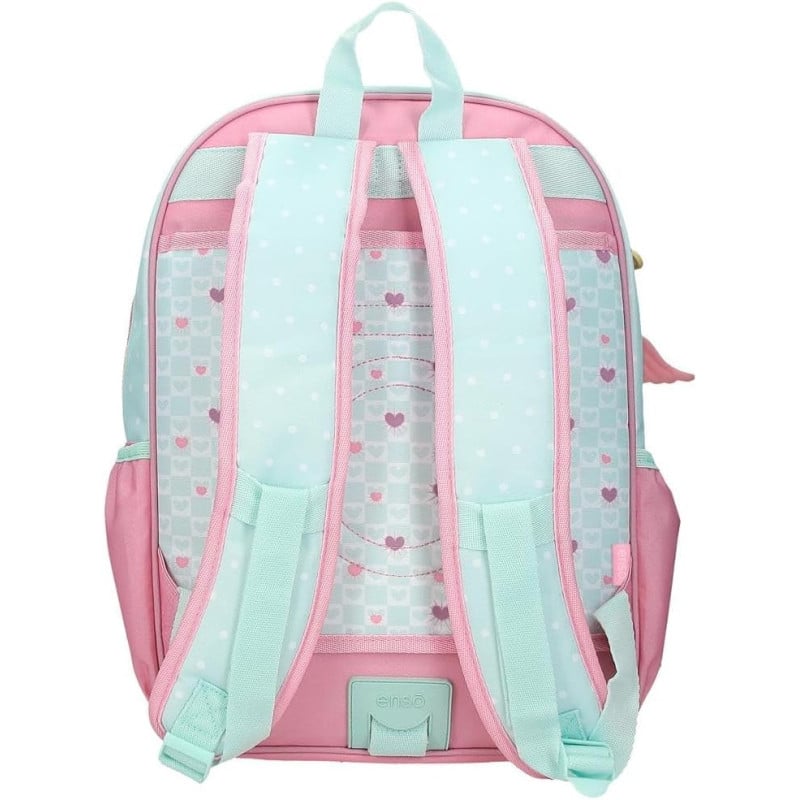 Mochila Escolar Enso Hearts Adaptable A Carro 38 Cm
