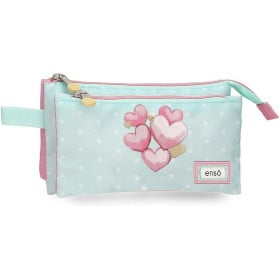 Estuche 3 Compartimentos Enso Hearts De Jouma Bags