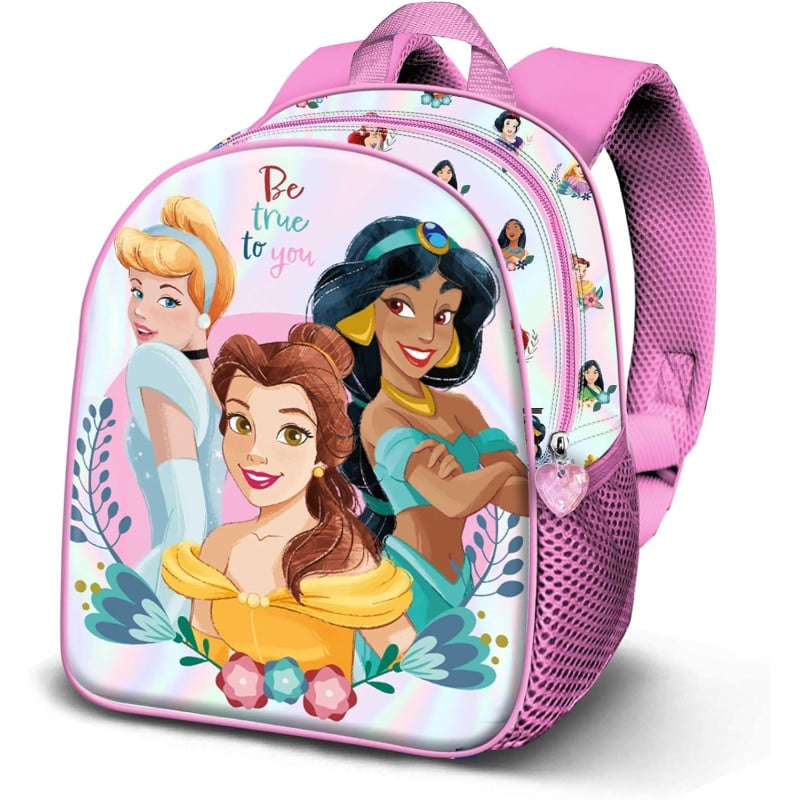 Mochila Infantil 3D Princesas Disney 31 Cm De K-Ractermania