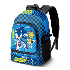 Mochila Escolar Sonic Fight 3.0 Go Adaptable A Carro 41 Cm De K-Ractermania