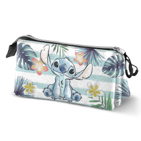 Estuche Triple Lilo Y Stitch Ocean De K-Ractermania