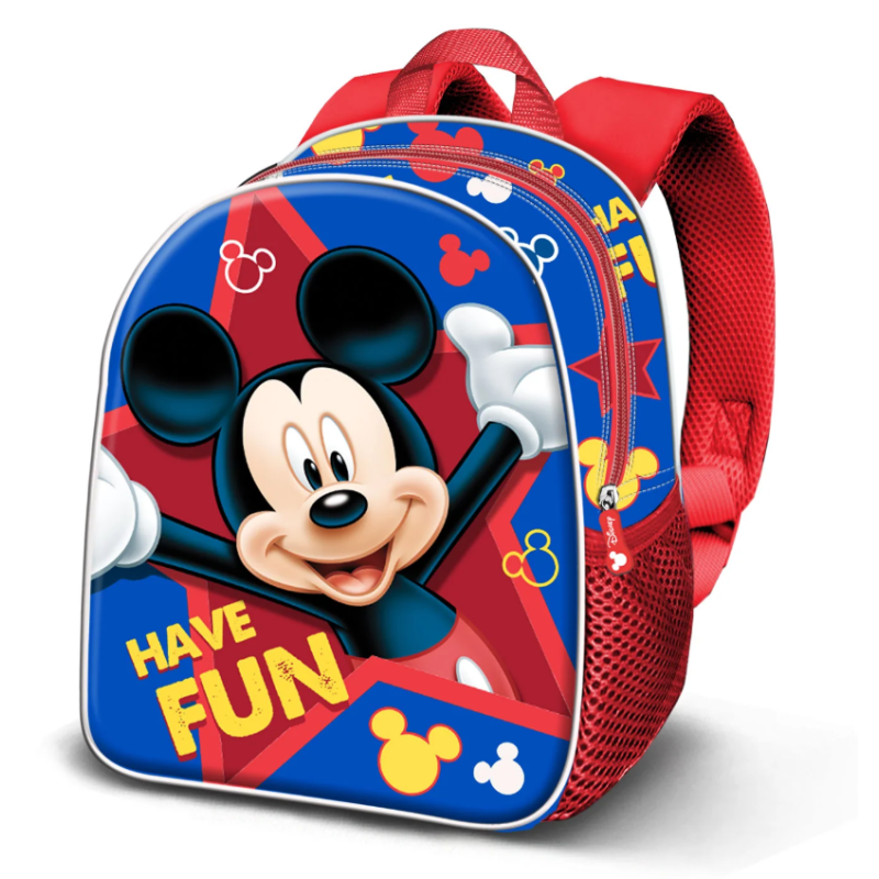 Mochila Infantil 3D Mickey Mouse 25 Cm De K-Ractermania