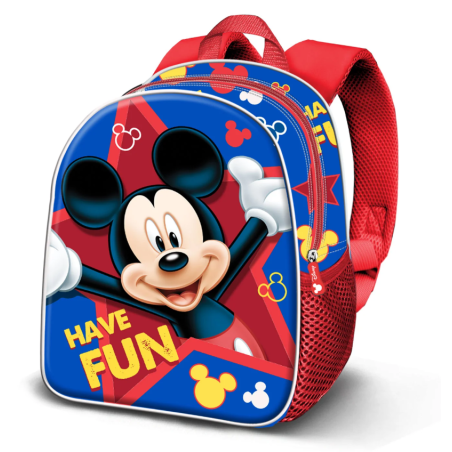 Mochila Infantil 3D Mickey Mouse 25 Cm De K-Ractermania