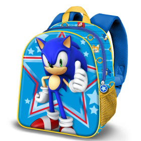 Mochila Infantil 3D Sonic 25 Cm De K-Ractermania