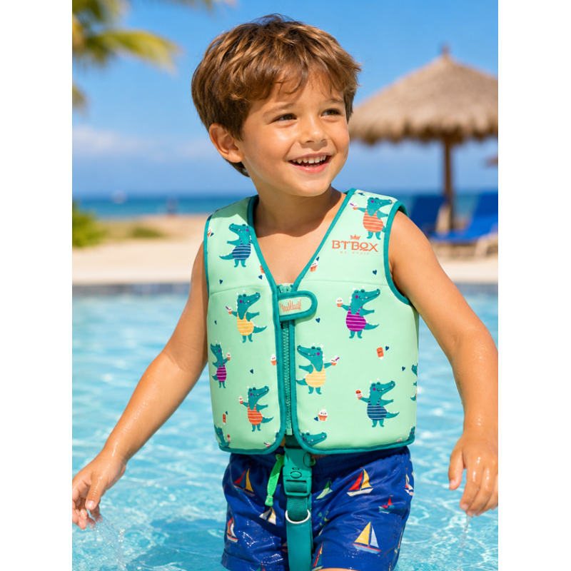Chaleco De Flotación Infantil Cocodrilos Talla M