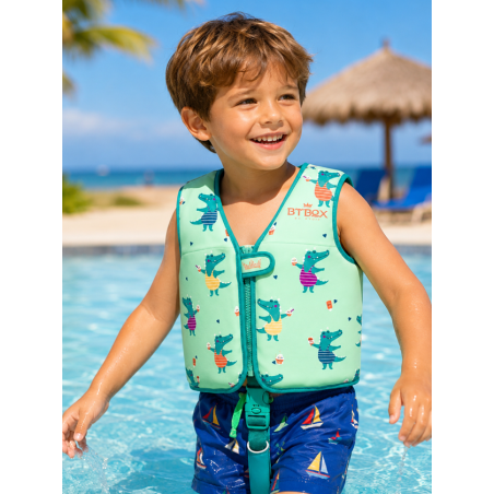 Chaleco De Flotación Infantil Cocodrilos Talla M