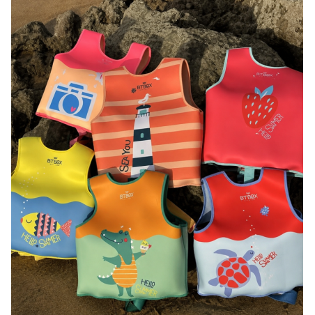 Chaleco De Flotación Infantil Pececitos Talla S