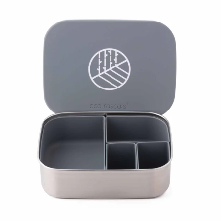 Caja Almuerzo Acero Gris