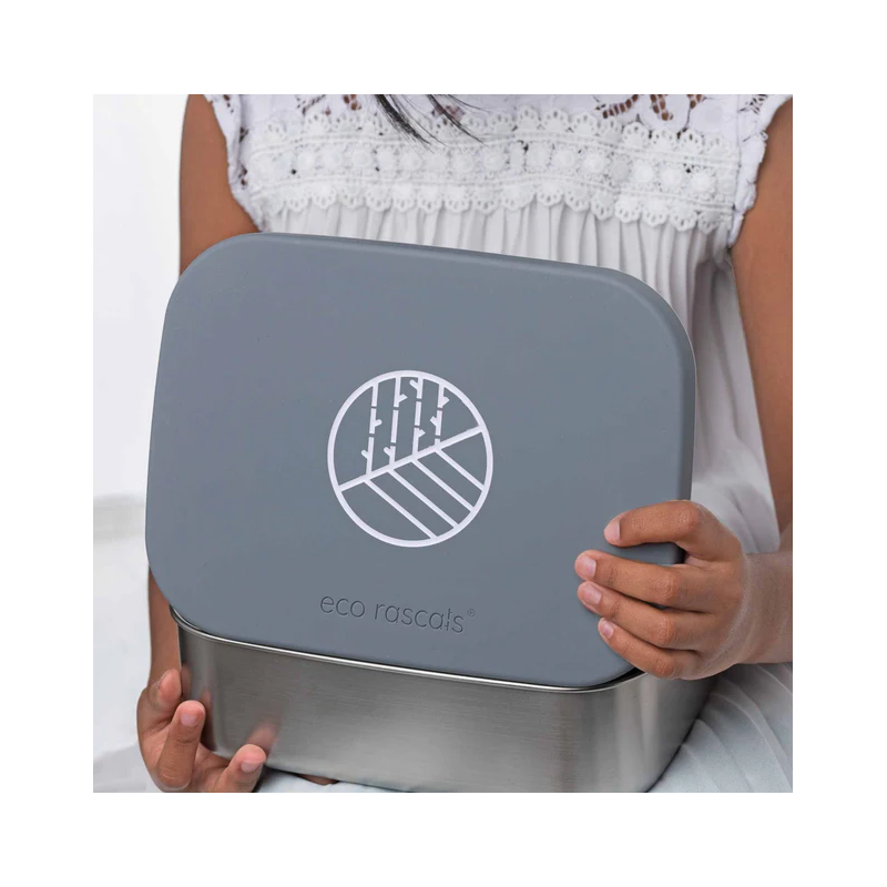 Caja Almuerzo Acero Gris